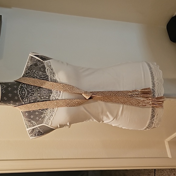 Anthropologie Woven Fringe Tie Belt - Picture 4 of 6